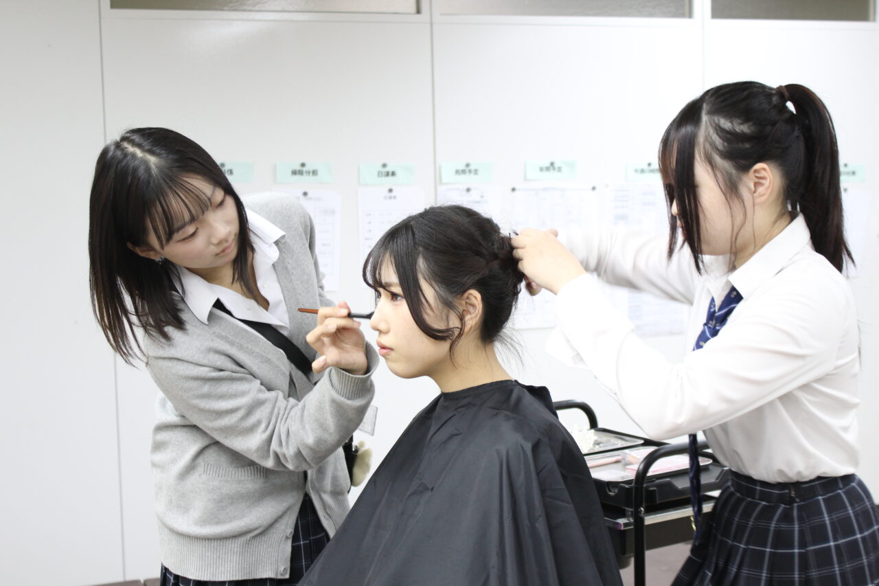 美容ショーに向けてリハーサルを行いました