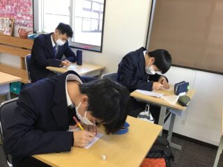 3学期のスタートとともに、目標を言葉にしました