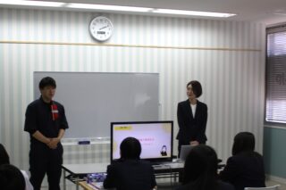 卒業生の立派な姿に刺激！全学年対象の進路ガイダンスを実施