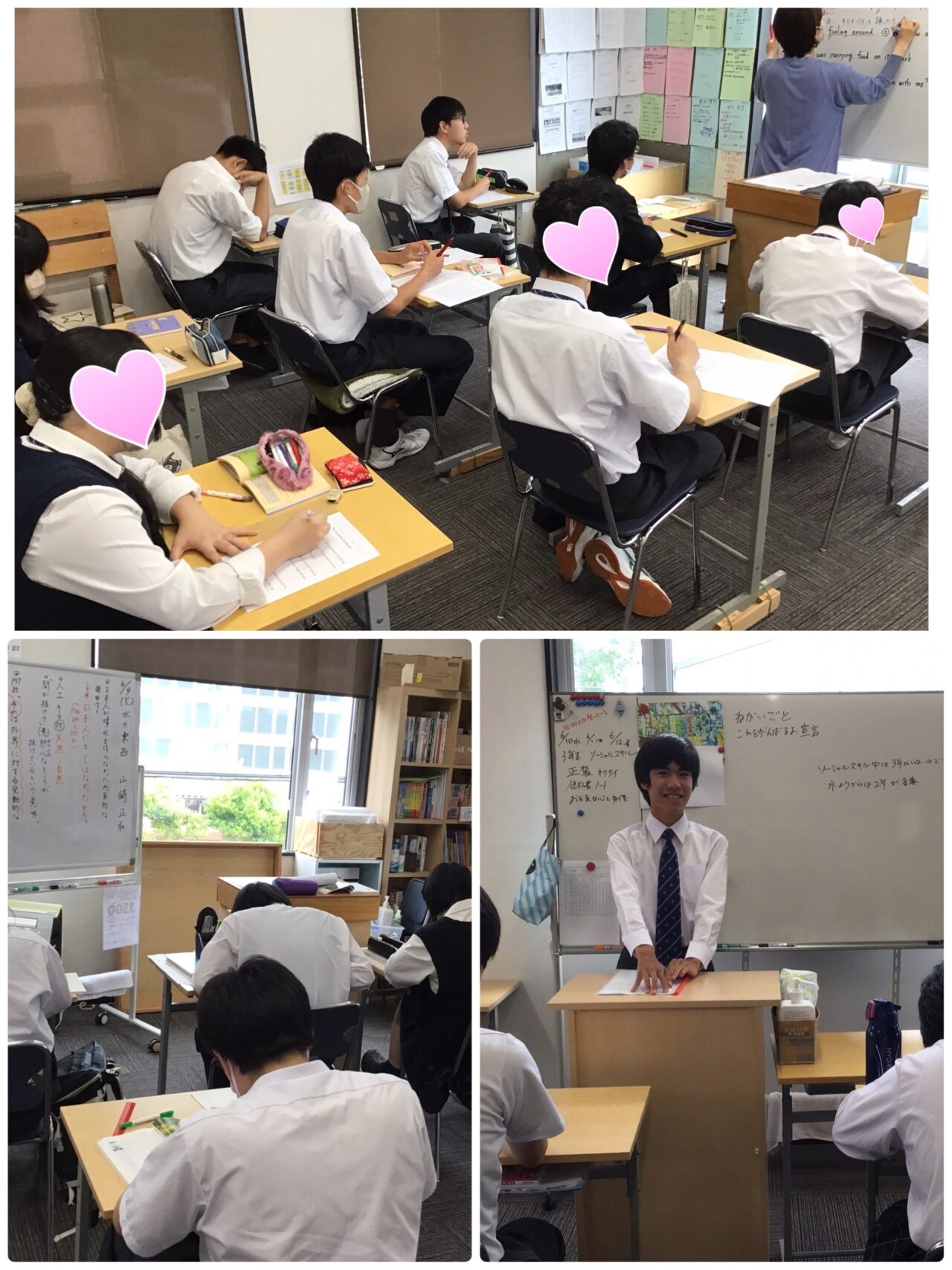 1学年6名の函南校。先輩の姿を見ながら3年間を過ごしています