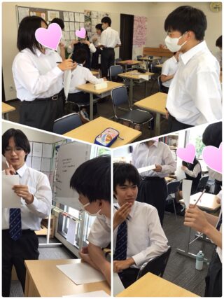 三学年で「共通点探し」。質問を重ねて相手との共通点を見つけました